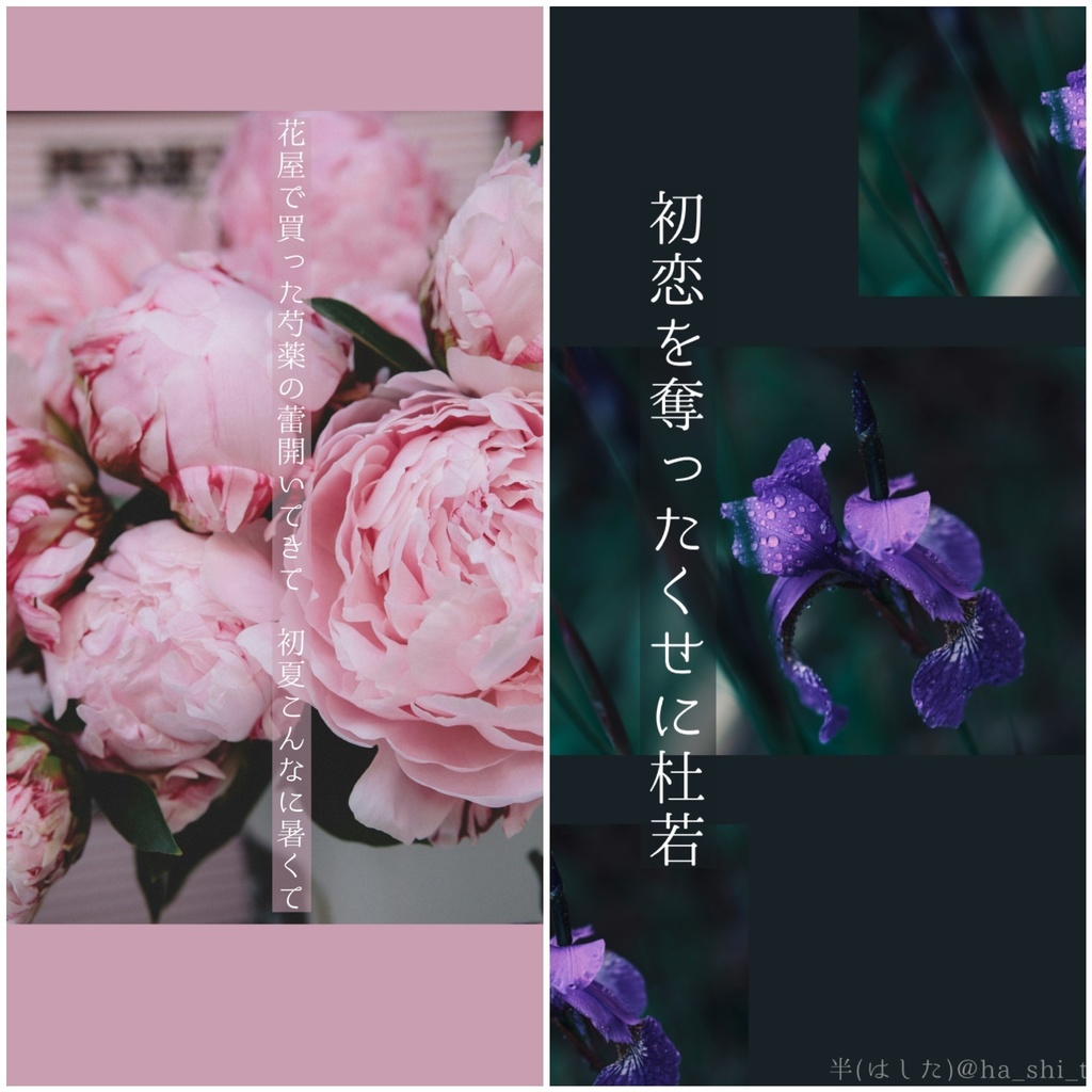 【無配】短歌・俳句スマホ壁紙【2種】