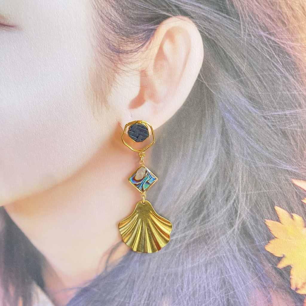 【刀剣乱舞】厚藤四郎×海イメージアクセサリー【イヤリング・ピアス】