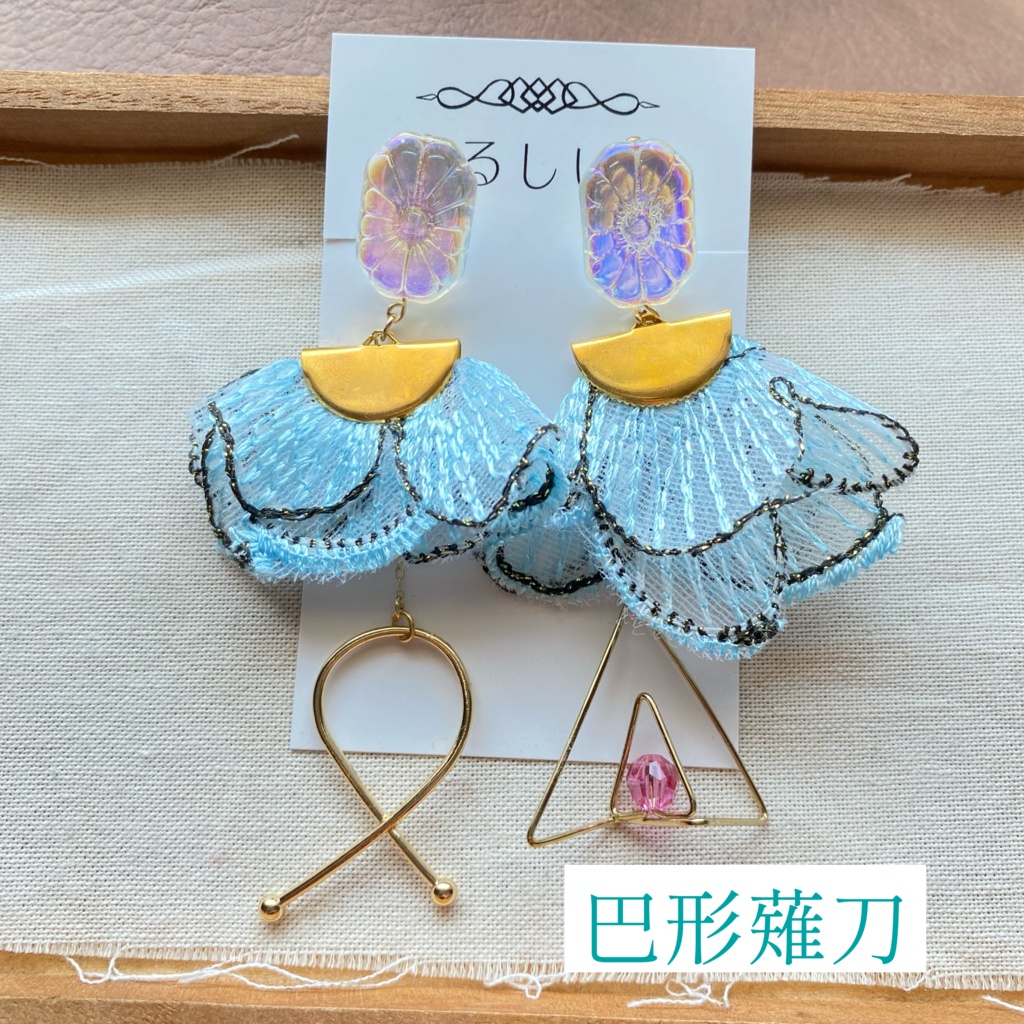 【刀剣乱舞】岩融・巴形薙刀・静形薙刀イメージアクセサリー【イヤリング・ピアス】