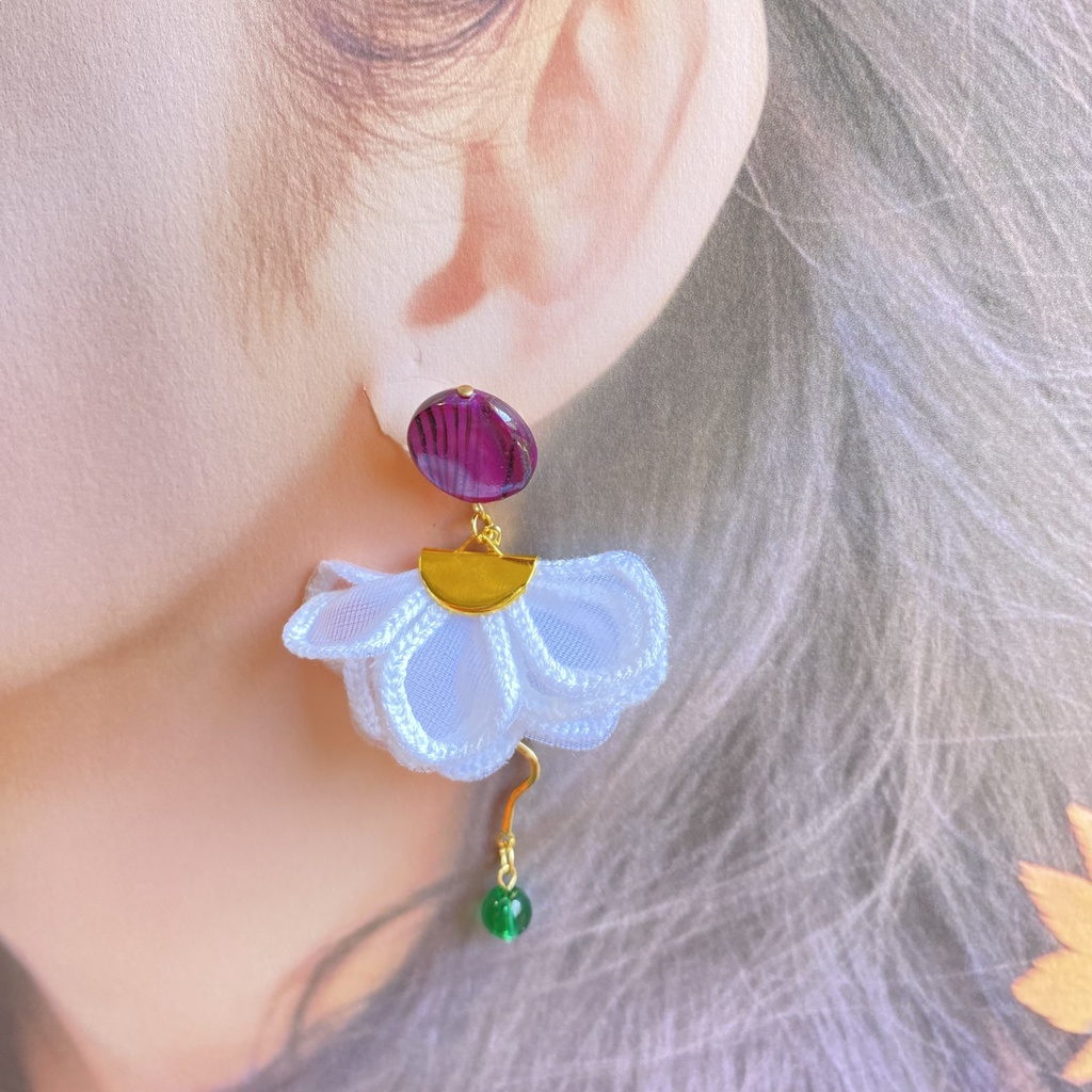 【刀剣乱舞】岩融・巴形薙刀・静形薙刀イメージアクセサリー【イヤリング・ピアス】