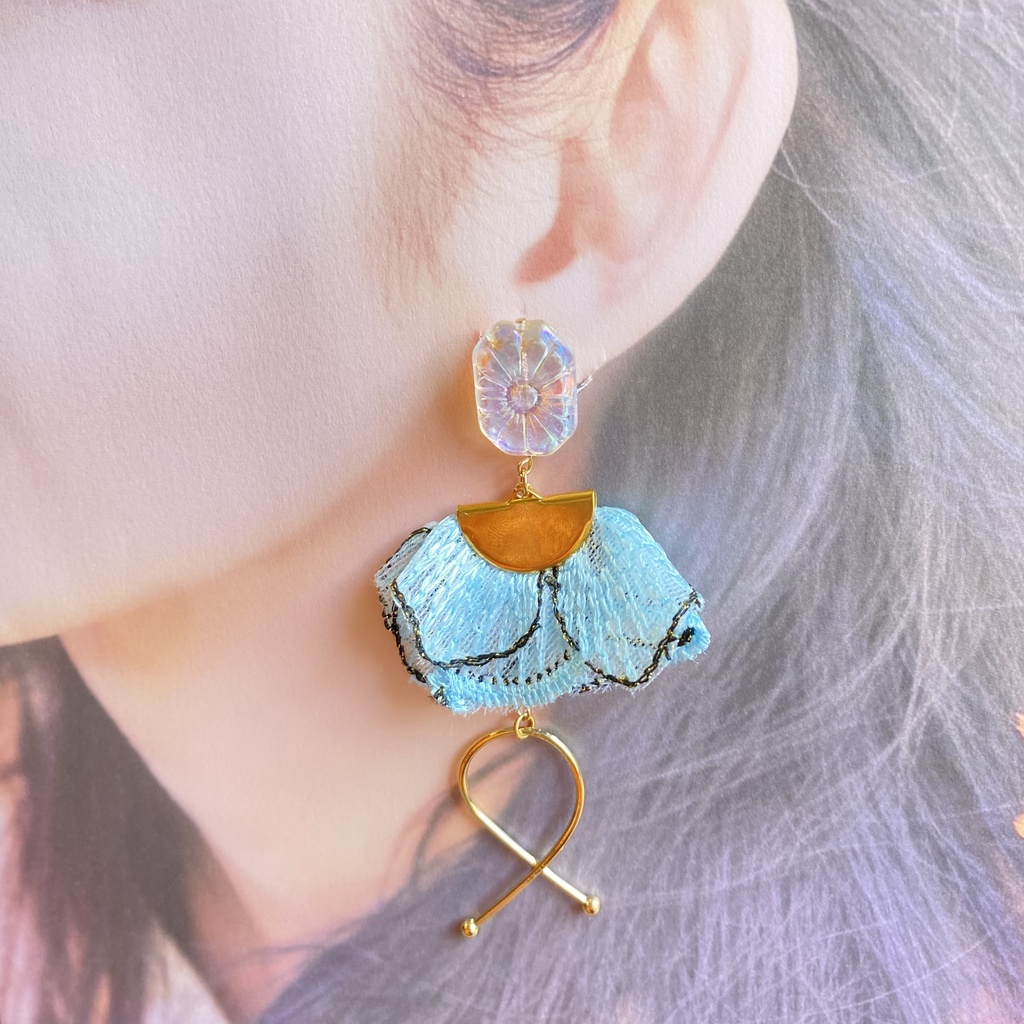 【刀剣乱舞】岩融・巴形薙刀・静形薙刀イメージアクセサリー【イヤリング・ピアス】