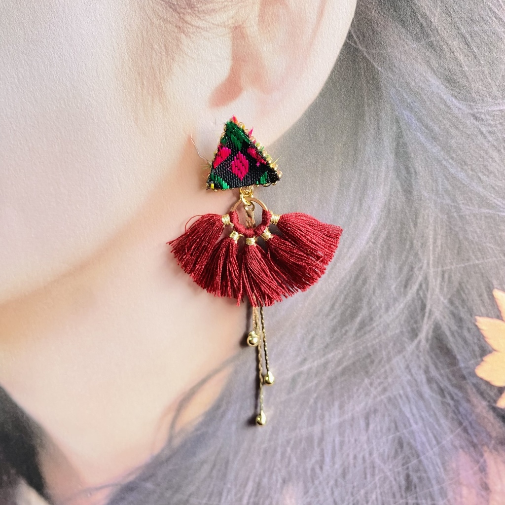 【ツイステ】リリア・ヴァンルージュイメージアクセサリー 〜百獣の装束〜【イヤリング・ピアス】