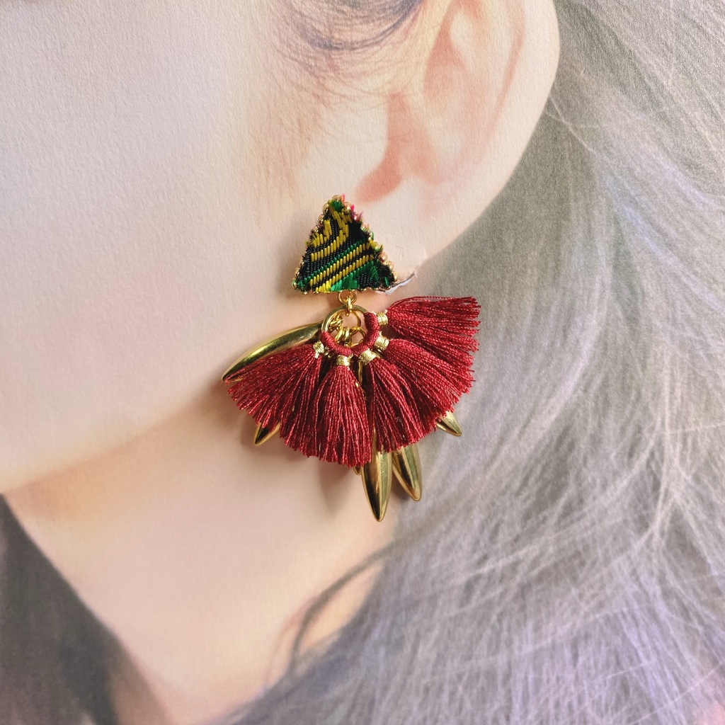 【ツイステ】リリア・ヴァンルージュイメージアクセサリー 〜百獣の装束〜【イヤリング・ピアス】