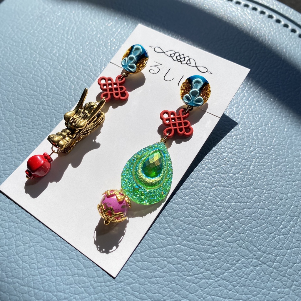 【ツイステ】リリア・ヴァンルージュイメージアクセサリー 〜スケアリー・ドレス〜【イヤリング・ピアス】