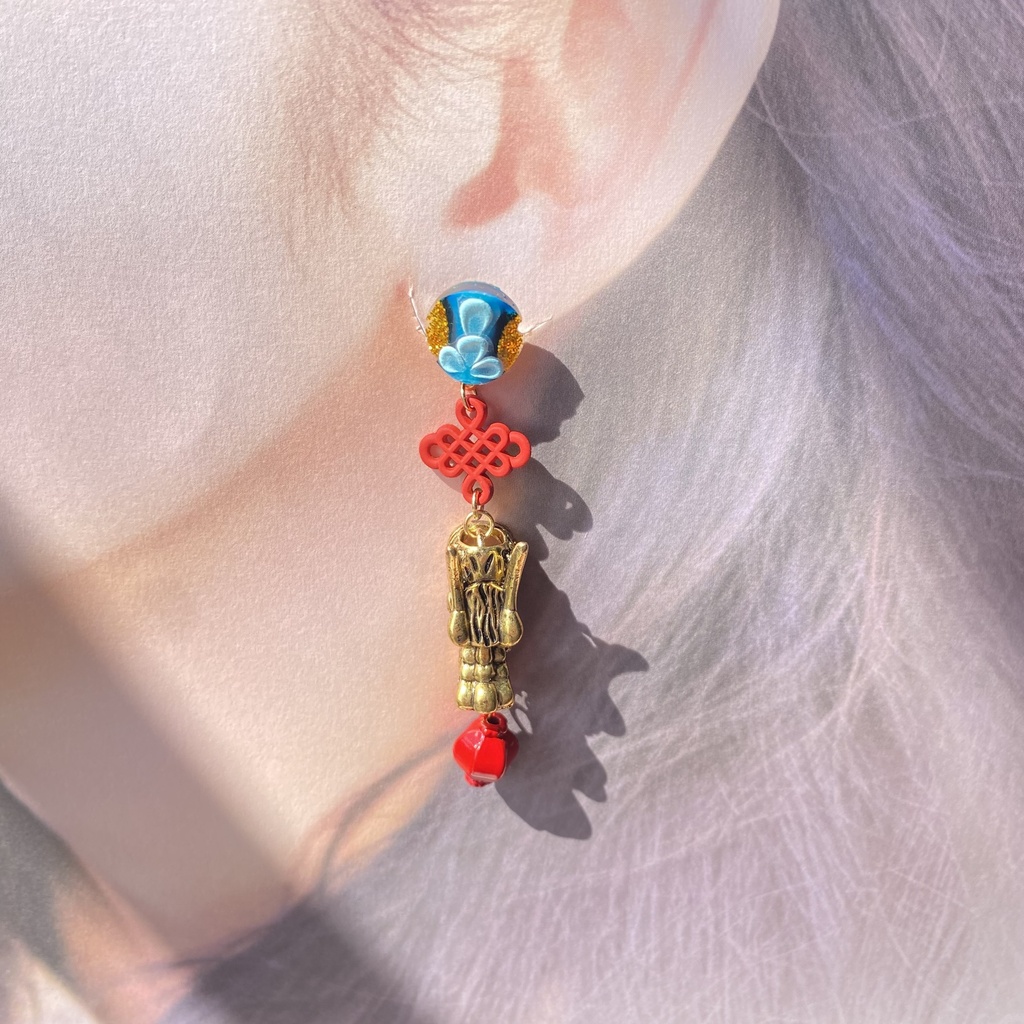 【ツイステ】リリア・ヴァンルージュイメージアクセサリー 〜スケアリー・ドレス〜【イヤリング・ピアス】