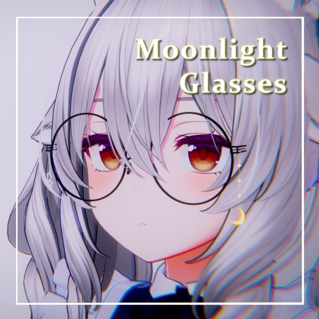 【丸眼鏡】Moonlight Glasses【VRC想定】