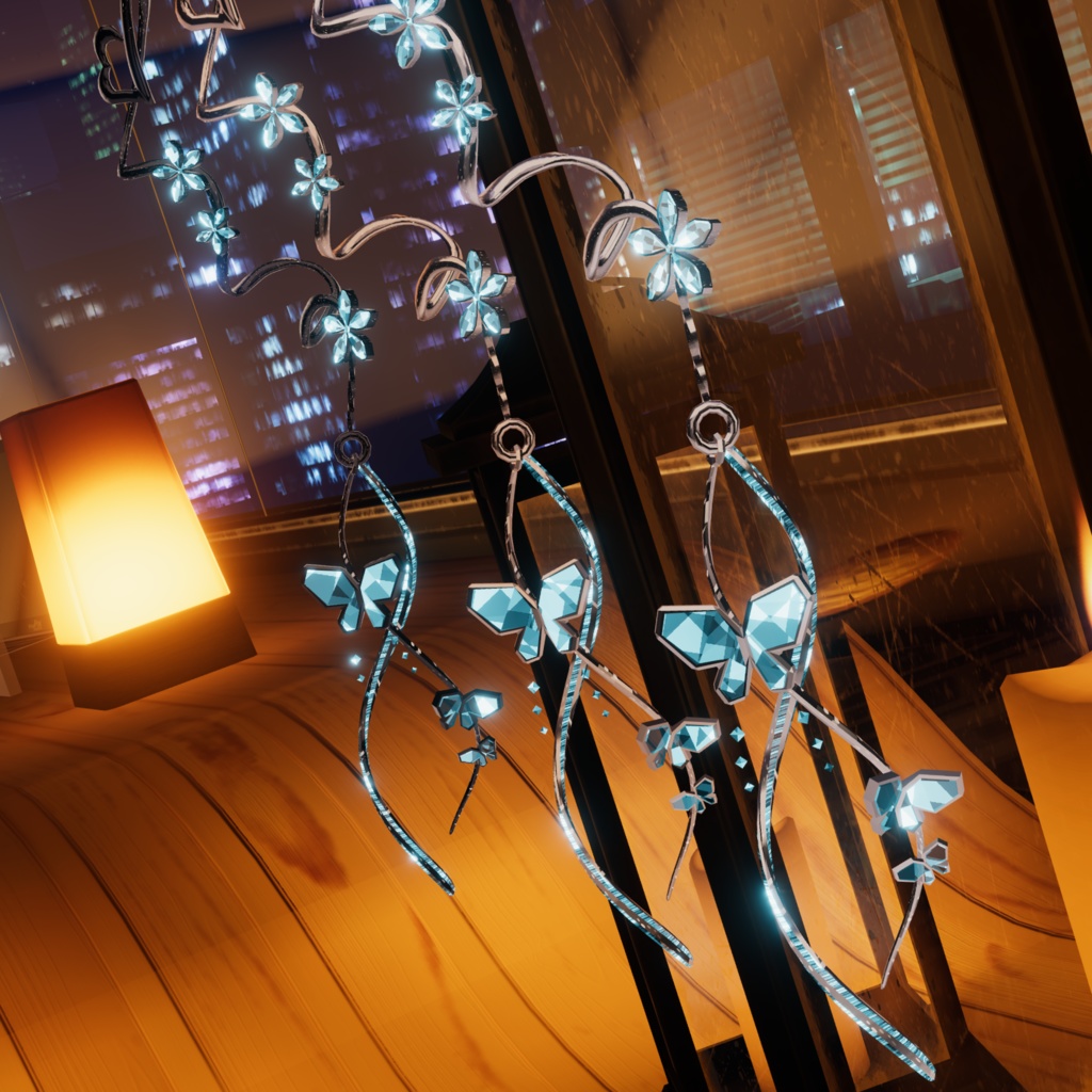 【イヤリング】Garden Cuff【VRC想定】