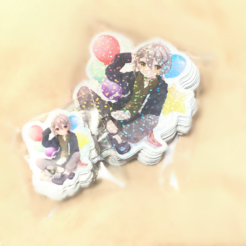 【受付終了】1周年×誕生日記念ステッカーセット&ポストカード