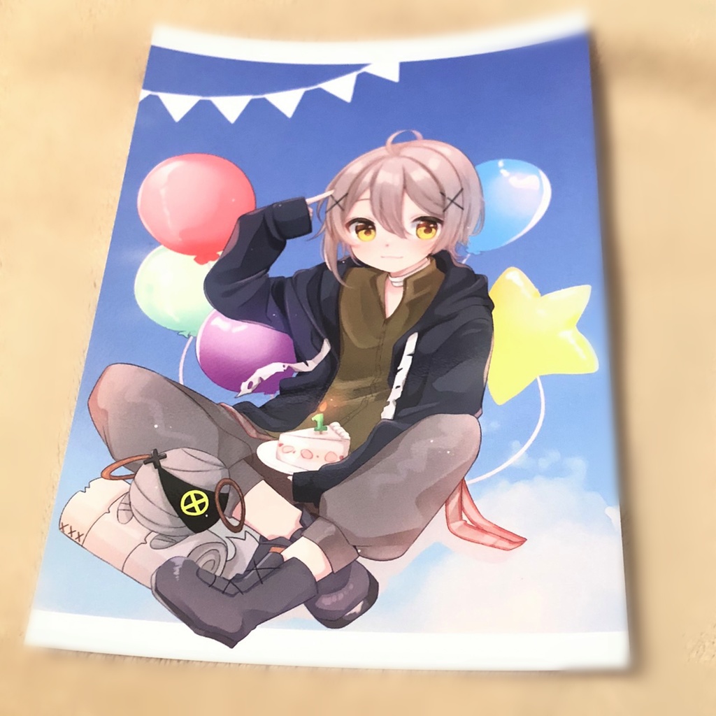 【受付終了】1周年×誕生日記念ステッカーセット&ポストカード