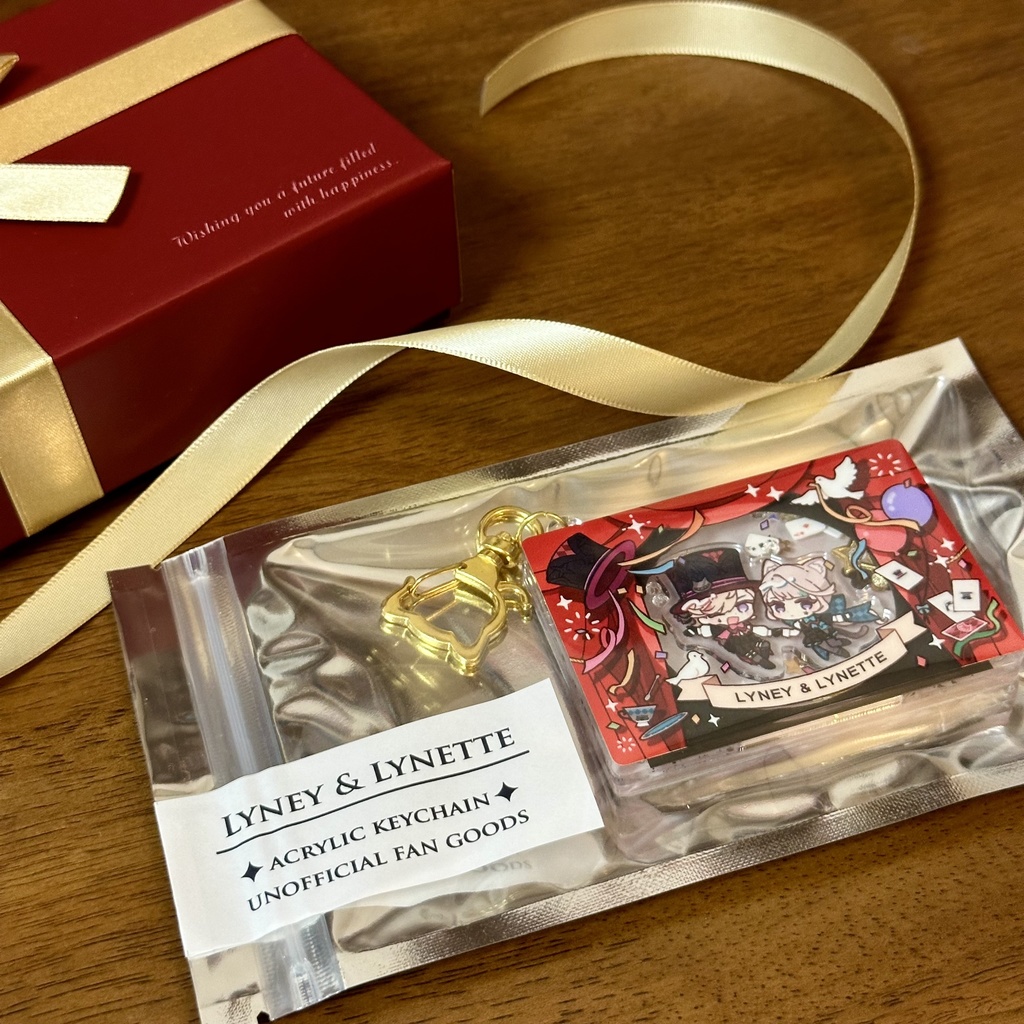 リネ&リネットのシャカシャカアクリルキーホルダー