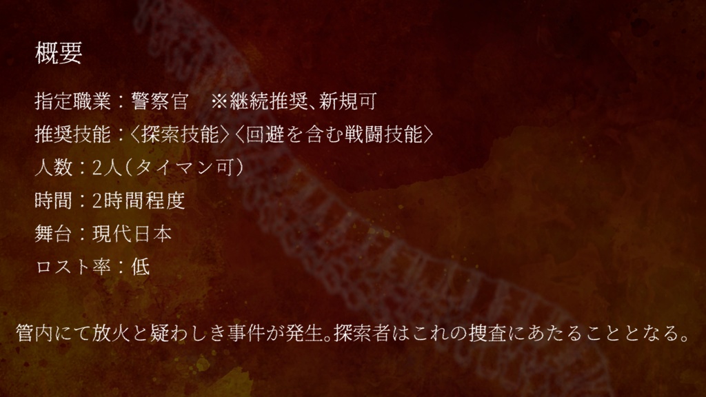 クトゥルフ神話TRPG「parasitoid」