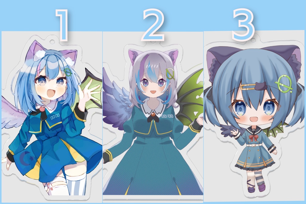 零のアクリルキーホルダー(70×70mm)【全3種類】