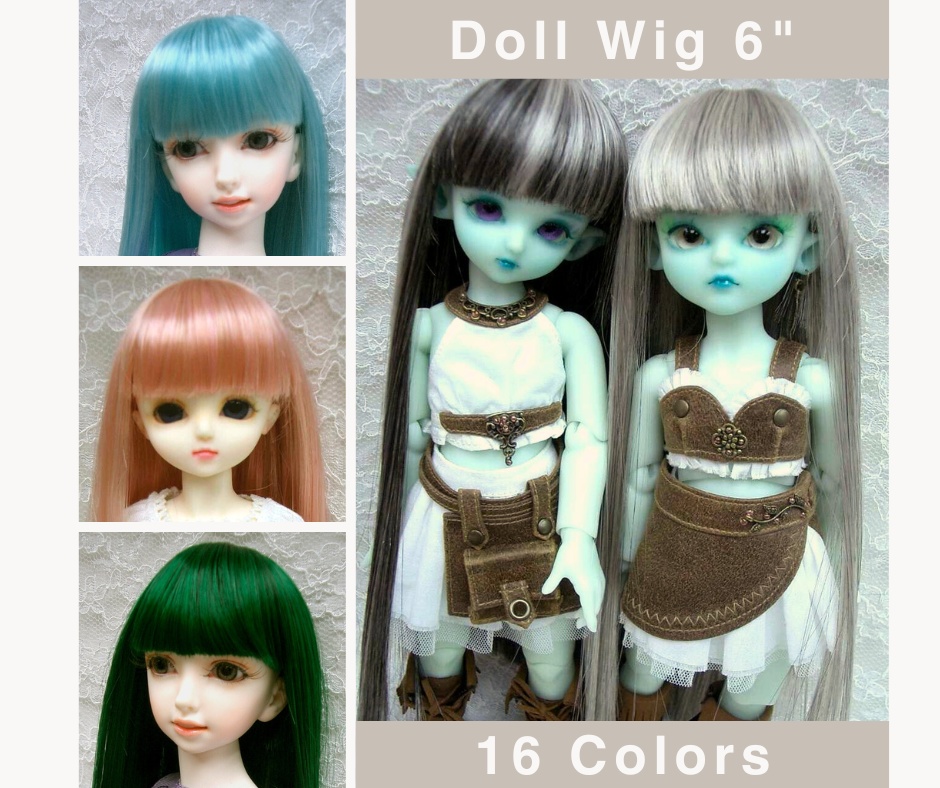 ウィッグ / 6インチ / ロングストレート (6/28102)