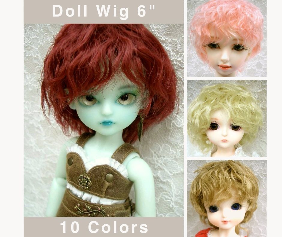 ウィッグ / 6インチ / ショートカーリー (6/28158)