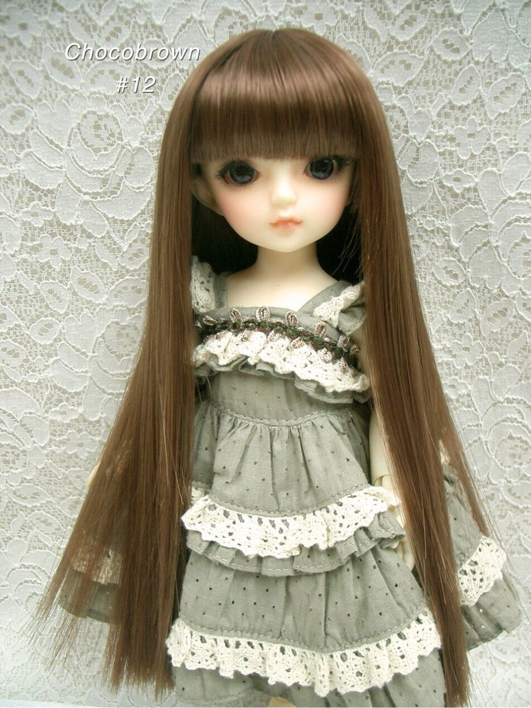 ウィッグ / 6-7インチ / ミディアムロングストレート (6-7/28102DS)