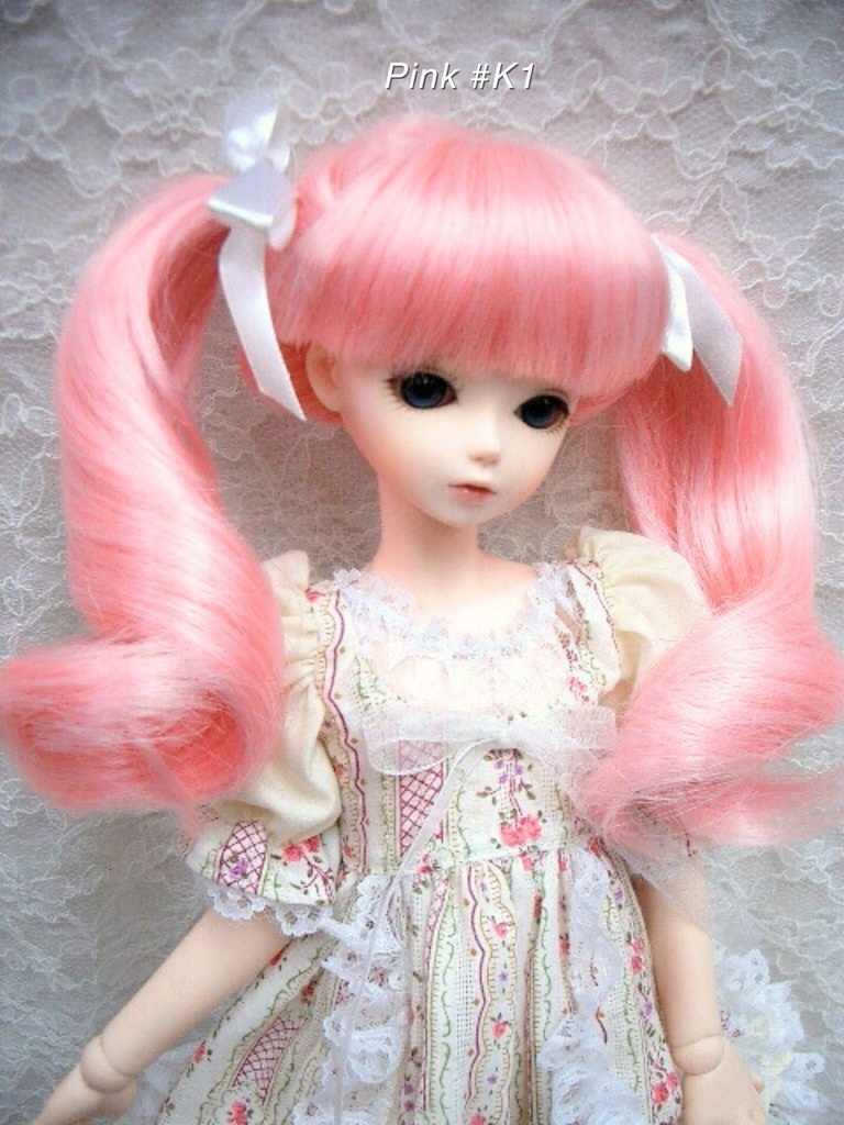 ウイッグ / 7-8インチ / ツインテールリボンカール (7-8/25129)