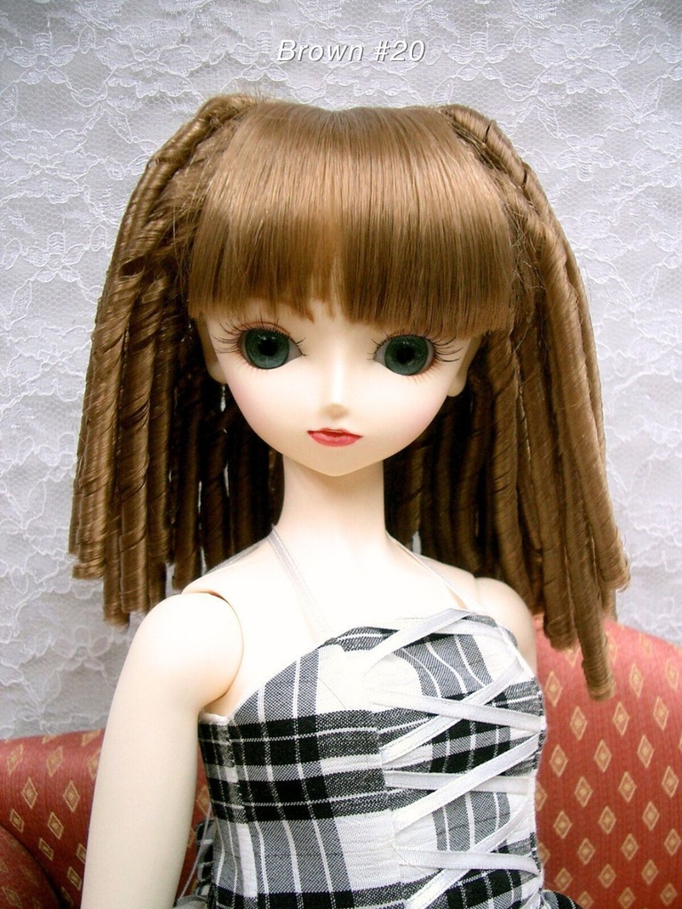 ウィッグ / 9-10インチ /細縦ロール(9-10/21805N)