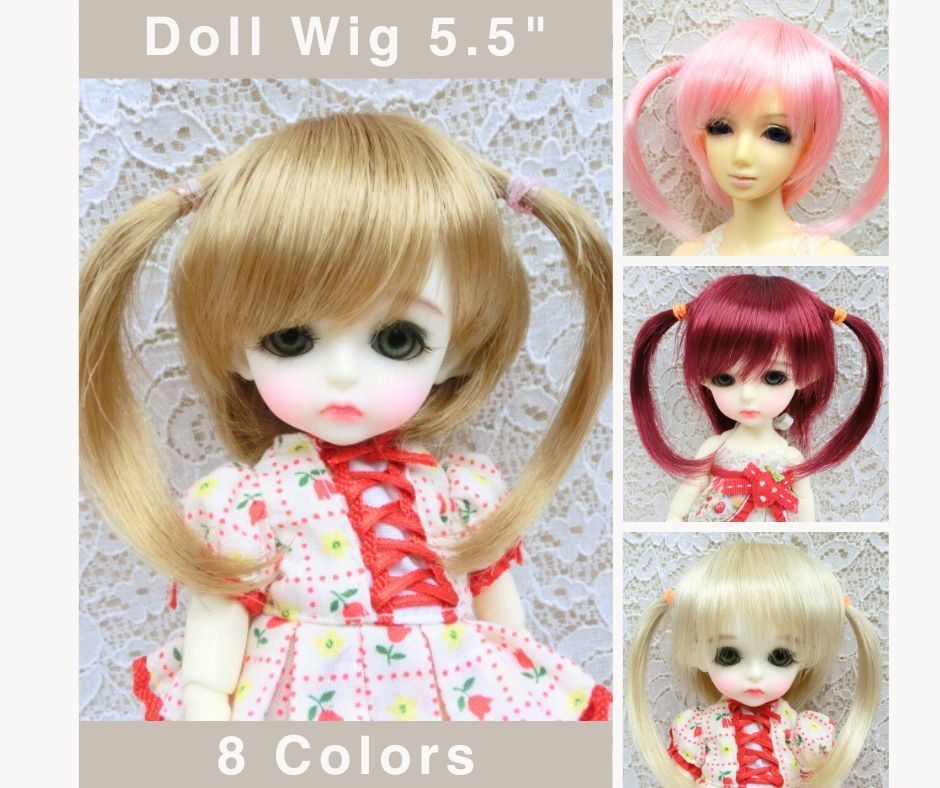 ウィッグ / 5.5インチ / ショートカールツーテール (5.5/28275)