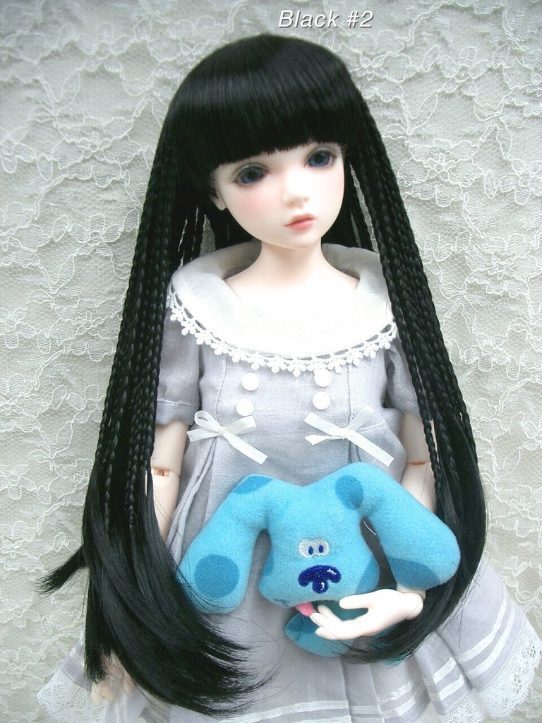 ウィッグ / 6-7インチ / 前髪全三つ編み (6-7/28992)