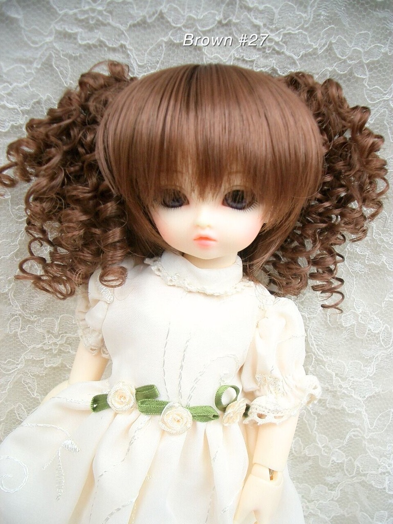 ウィッグ / 6-7インチ / 前髪カールツインテール (6-7/38073)