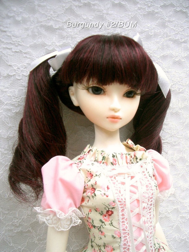 ウィッグ / 9-10インチ / ツーテールリボンカール (9-10/25129)