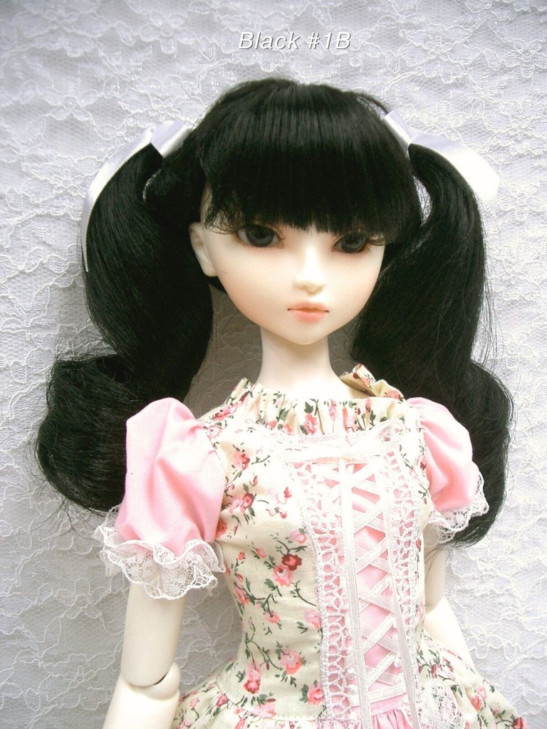 ウィッグ / 9-10インチ / ツーテールリボンカール (9-10/25129)