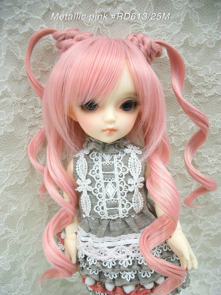 ウィッグ / 6-7インチ / シニヨンカールツインテール (6-7/38079)