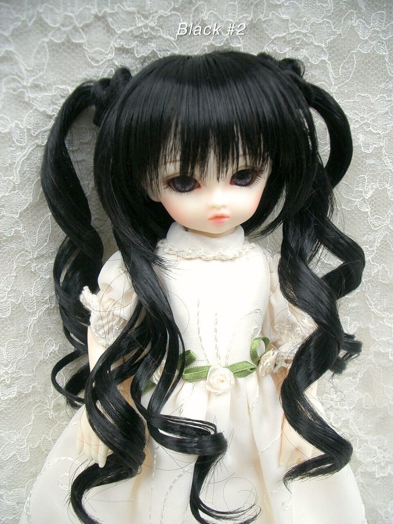 ウィッグ / 6-7インチ / シニヨンカールツインテール (6-7/38079)