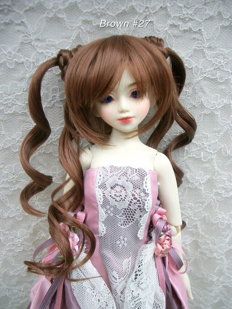 ウィッグ / 6-7インチ / シニヨンカールツインテール (6-7/38079)