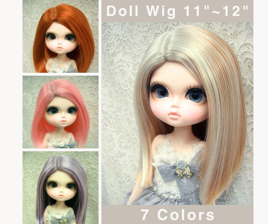 ウィッグ / 11-12インチ/ セミロングワンレン (11-12/28037)