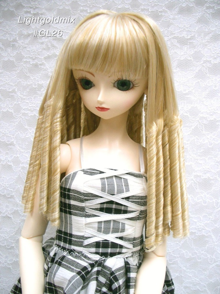 ウィッグ / 9-10インチ / 細縦ロール *長め (9-10/28006)