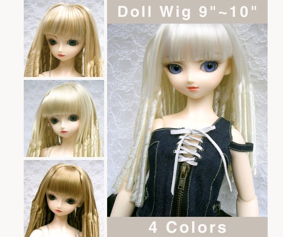 ウィッグ / 9-10インチ / 細縦ロール *長め (9-10/28006)