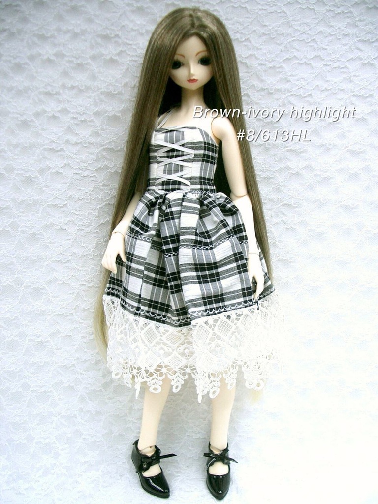 ウィッグ / 9-10インチ / ワンレンロングストレート *長さ50CM (9-10/28042)