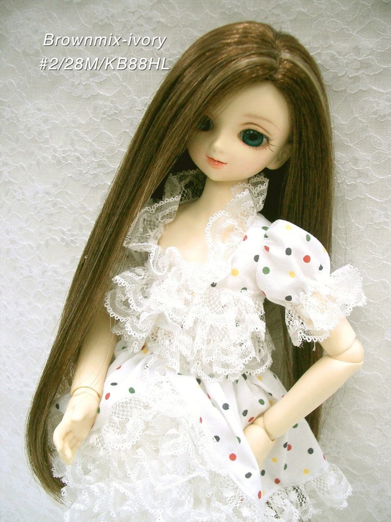 ウイッグ / 7-8インチ / ワンレンロングストレート (7-8/28253)