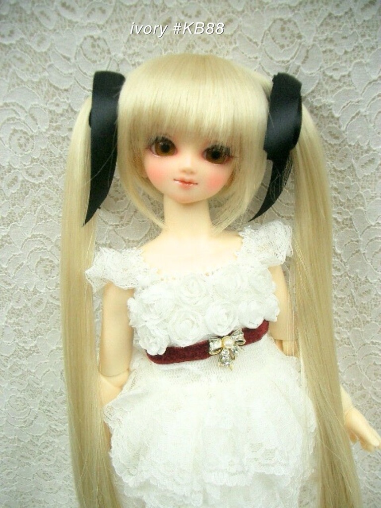 ウィッグ / 7-8インチ / リボンツインテール (7-8/38262)