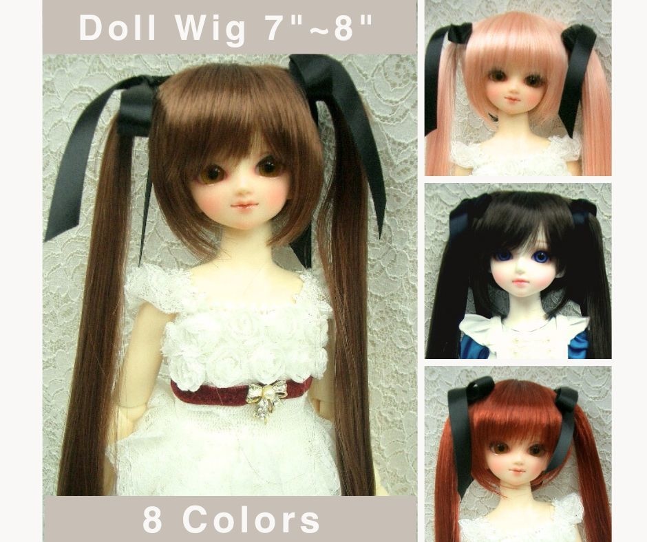 ウィッグ / 7-8インチ / リボンツインテール (7-8/38262)