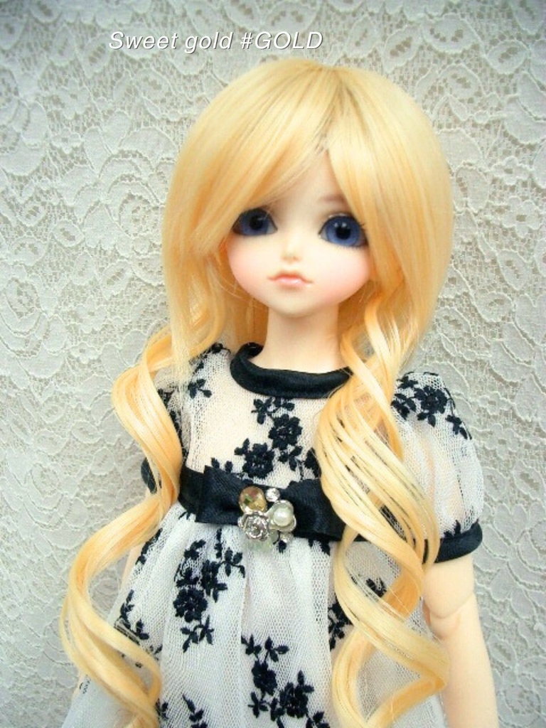 ウィッグ / 7-8インチ / 耐熱ロングツインカール (7-8/38285)