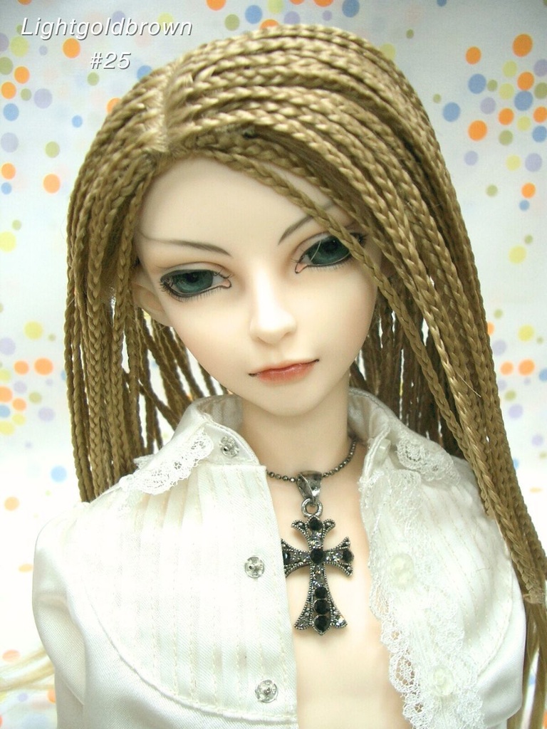 ウィッグ / 9-10インチ / 全三つ編み (9-10/28163)