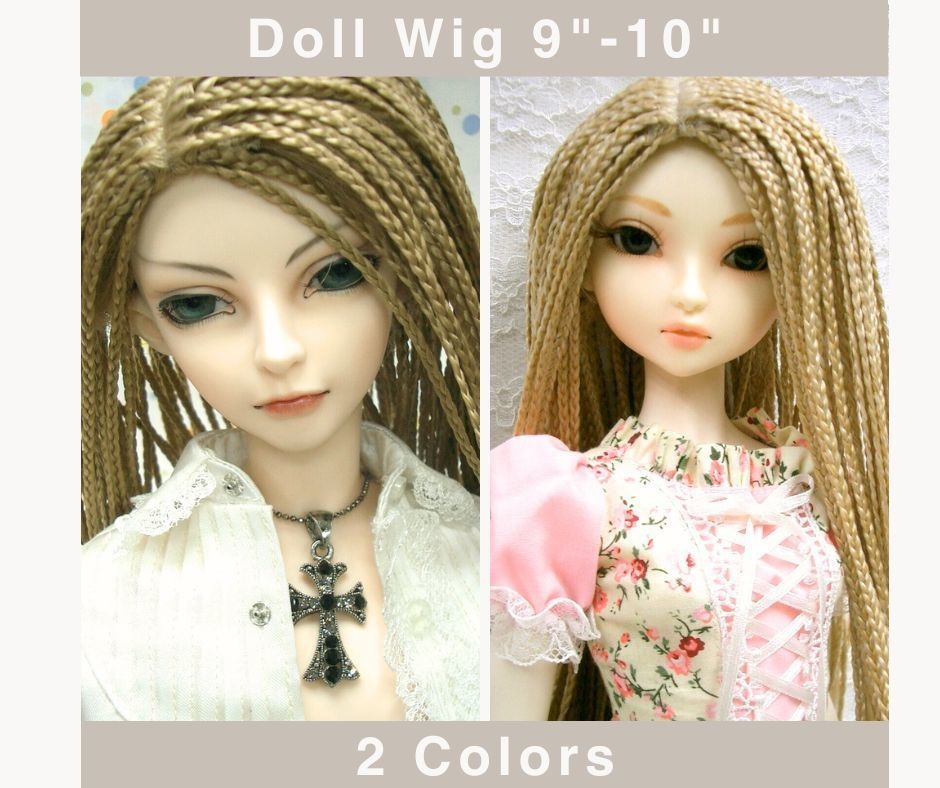 ウィッグ / 9-10インチ / 全三つ編み (9-10/28163)