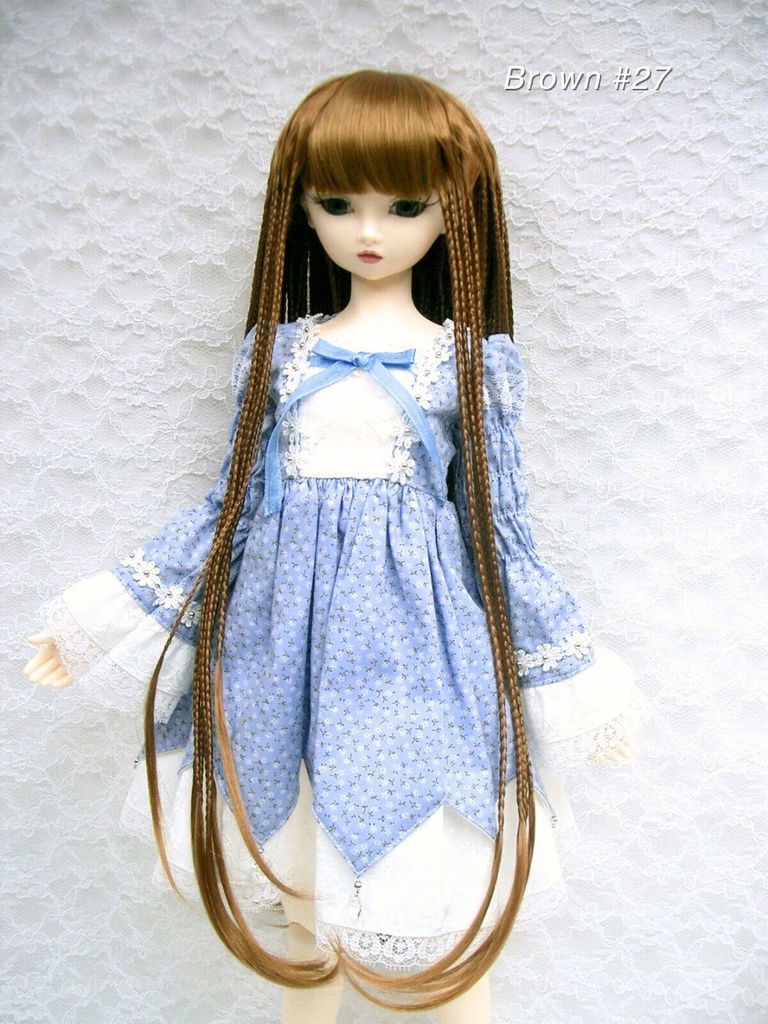 ウィッグ / 9-10インチ / 前髪三つ編み (9-10/28164)