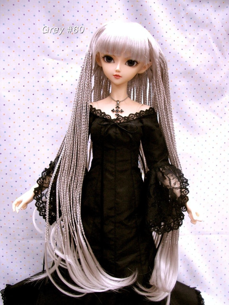 ウィッグ / 9-10インチ / 前髪三つ編み (9-10/28164)