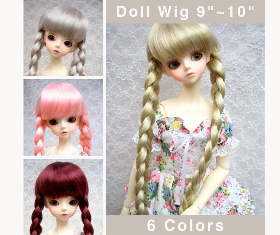 ウィッグ / 9-10インチ / 三つ編み (9-10/28198)