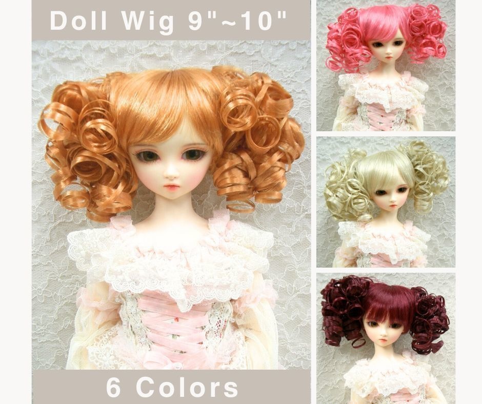 ウィッグ / 9-10インチ / 前髪ツインテールボリュームカール(9-10/38068)