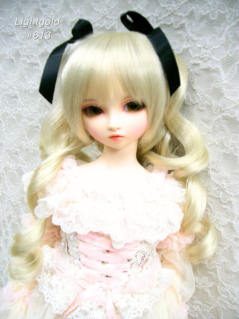 ウィッグ / 9-10インチ /リボンツインテールカール (9-10/38096)