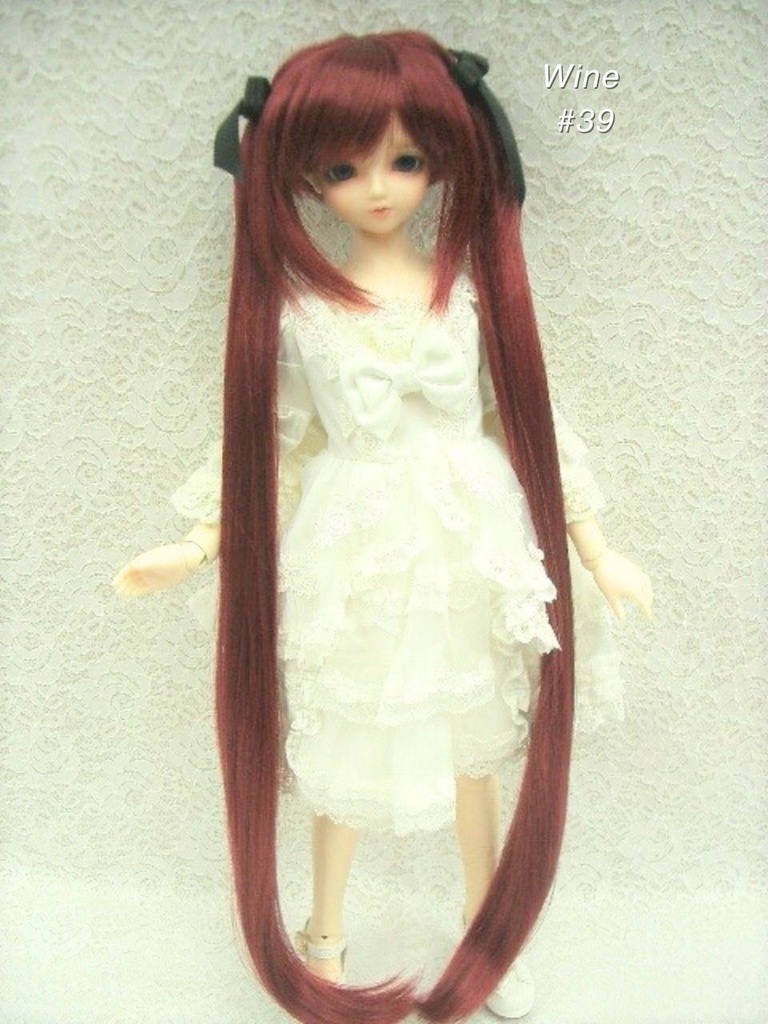 ウィッグ / 8-9インチ / リボンロングツインテール (8-9/38244N)