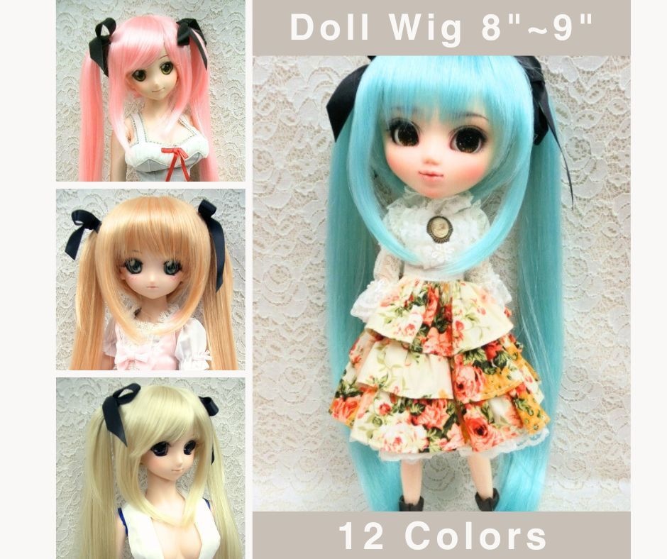 ウィッグ / 8-9インチ / リボンツインテール (8-9/38262)