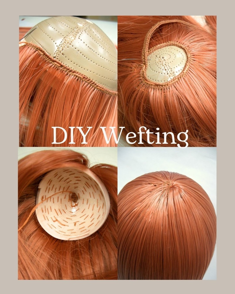 耐熱ウェフティング/ストレートロング 35cm (Black)