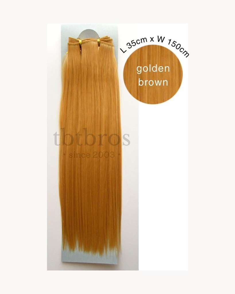 耐熱ウェフティング/ストレートロング 35cm (Golden Brown)