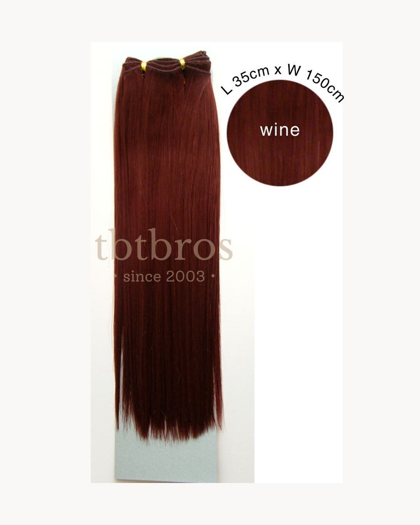 耐熱ウェフティング/ストレートロング 35cm (Wine)