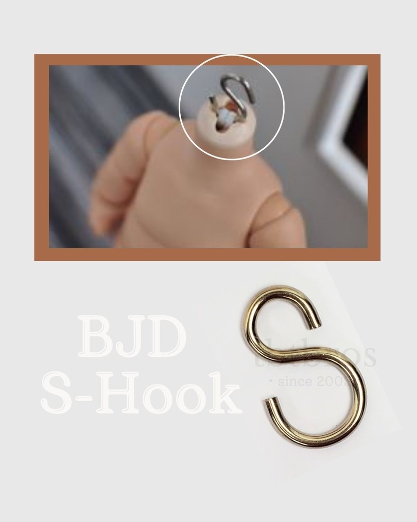 BJD S-Hook ステンレス鋼 (#H-1)